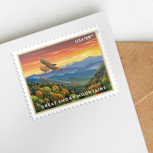 $28.75 Great Smokey Mountains Stamps - Sheet of 4 ( Great For Flat Rate Express )