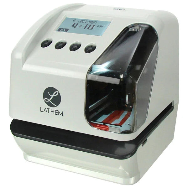 Lathem LT5000 Cool Gray Electronic Time and Date Stamp
