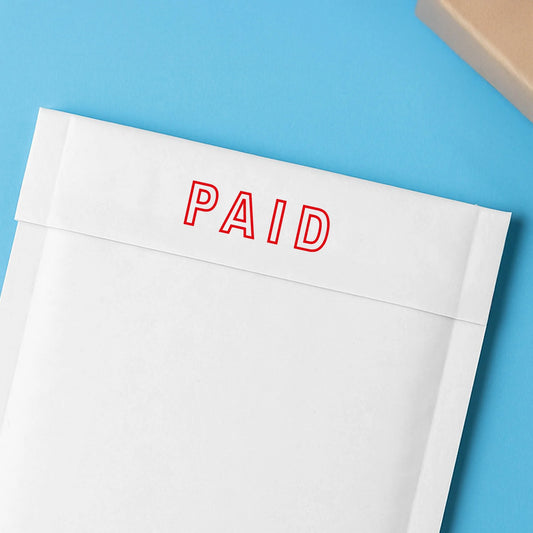 Self Inking Paid Stamp