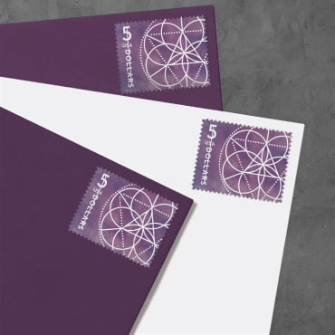 $5 Floral Geometry Stamps - Sheets of 4