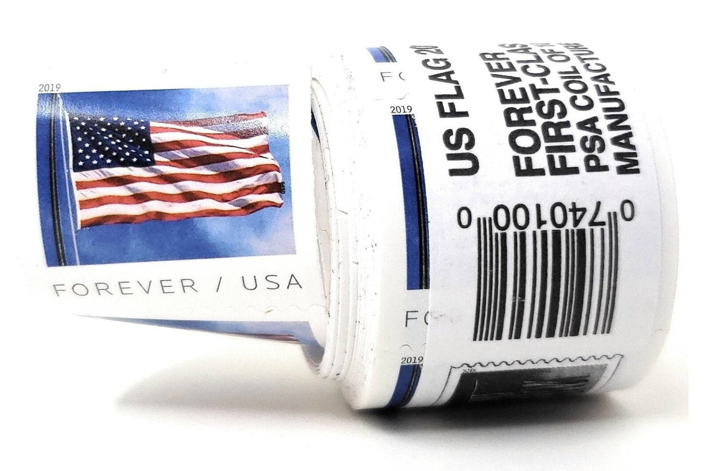 2019 Forever Stamps US Flag First Class Postage Stamps Coil of 100 PCS/Roll