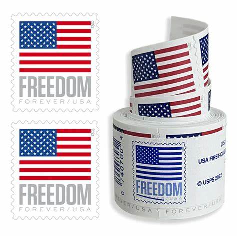 (10) 2023 Forever Stamps US Flag First Class Postage Stamps Coil of 100 PCS/Roll