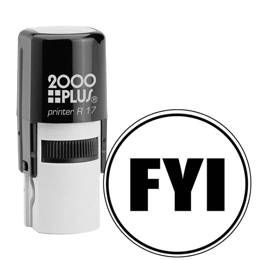 FYI Round Stock Stamp