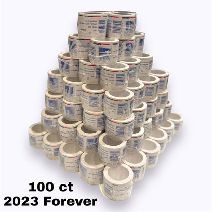(100) 2023 Forever Stamps US Flag First Class Postage Stamps Coil of 100 PCS/Roll