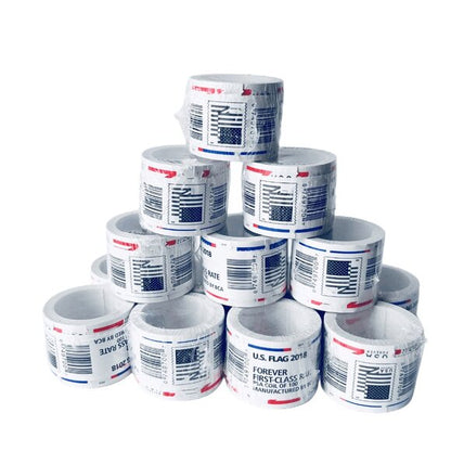 (10) 2023 Forever Stamps US Flag First Class Postage Stamps Coil of 100 PCS/Roll