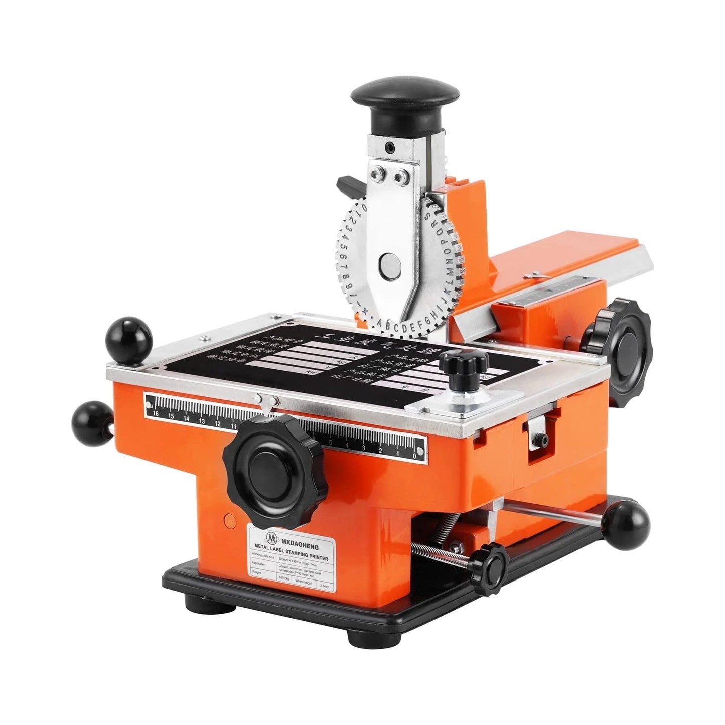 Manual Nameplate Metal Label Stamping Printer Machine Marking Machine for Metal