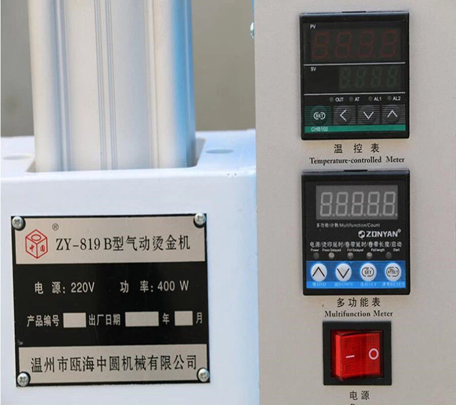 ZY819B Pneumatic creasing hot stamping machine hot stamping machine card LOGO