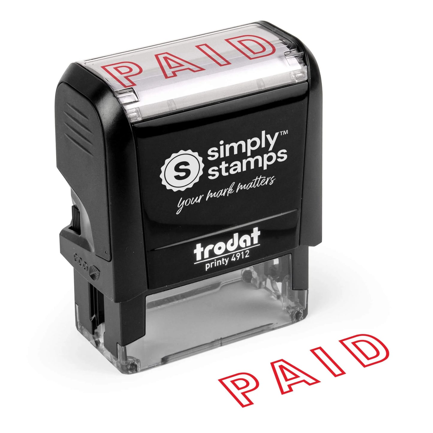 Self Inking Paid Stamp